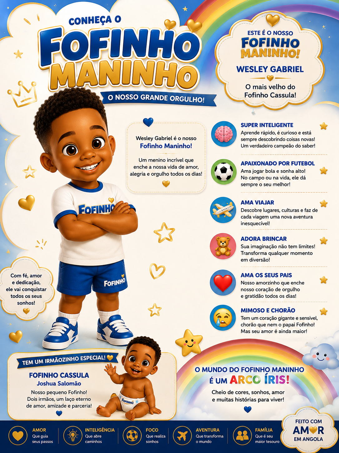 Fofinho Maninho, Wesley Gabriel, mascote menino da marca Fofinho